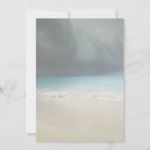 Beach Wedding, Seastars String Lights Reception Kaart (Achterkant)