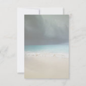 Beach Wedding Seastars String Lights Uitnodiging (Achterkant)