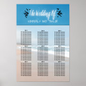 Beach Wedding Seating Charts Poster (Voorkant)
