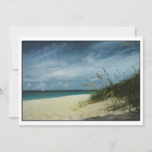 Beach Wedding Shower-uitnodiging Kaart (Voorkant)