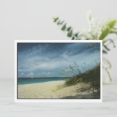 Beach Wedding Shower-uitnodiging Kaart (Staand voorkant)