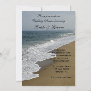 Beach Wedding Shower-uitnodiging Kaart