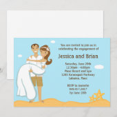 Beach Wedding Shower-uitnodiging Kaart (Voorkant / Achterkant)