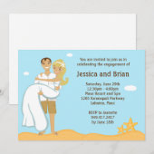 Beach Wedding Shower-uitnodiging Kaart (Voorkant / Achterkant)