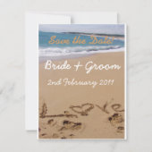 Beach Wedding - Sla de datum op! Save The Date (Voorkant)