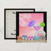 Beach Wedding - SRF Kaart (Voorkant / Achterkant)