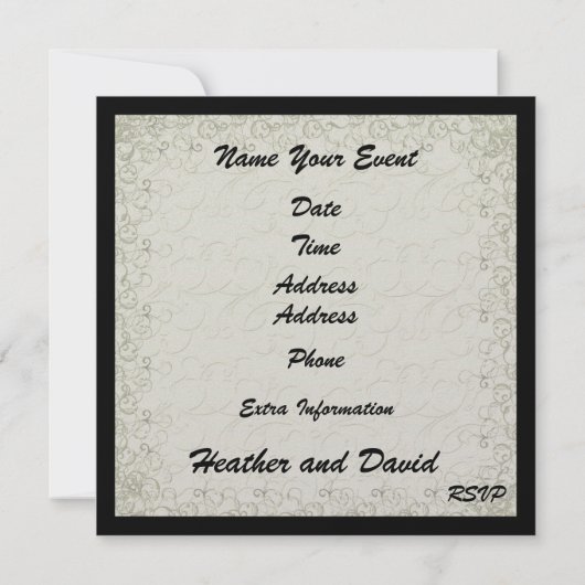 Beach Wedding - SRF Kaart (Achterkant)