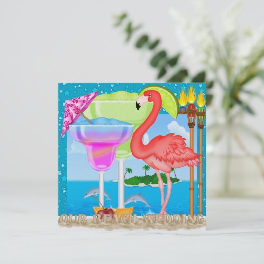 Beach Wedding - SRF Kaart (Staand voorkant)