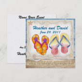 Beach Wedding - SRF Kaart (Voorkant / Achterkant)