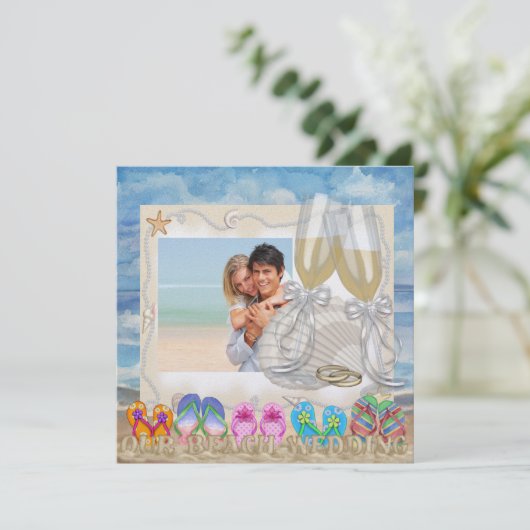 Beach Wedding - SRF Kaart (Staand voorkant)