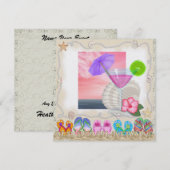 Beach Wedding - SRF Kaart (Voorkant / Achterkant)