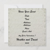 Beach Wedding - SRF Kaart (Achterkant)