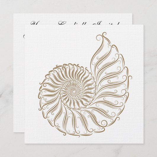 Beach Wedding - SRF Kaart (Voorkant / Achterkant)