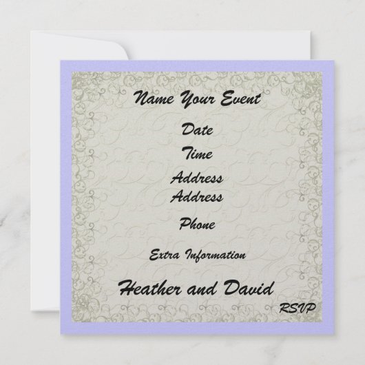 Beach Wedding - SRF Kaart (Achterkant)