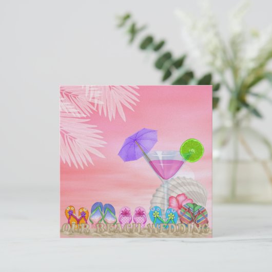 Beach Wedding - SRF Kaart (Staand voorkant)