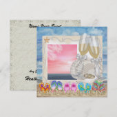 Beach Wedding - SRF Kaart (Voorkant / Achterkant)
