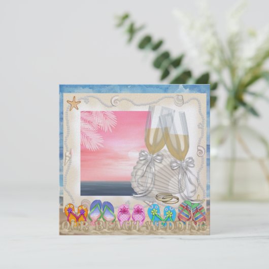 Beach Wedding - SRF Kaart (Staand voorkant)