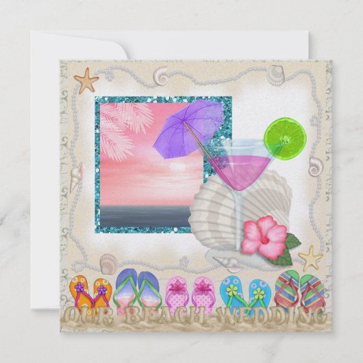 Beach Wedding - SRF Kaart (Voorkant)