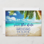 Beach Wedding St. John, USVI Save the Date (Voorkant)