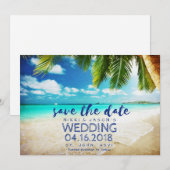 Beach Wedding St. John, USVI Save the Date (Voorkant / Achterkant)