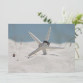 Beach Wedding Starfish Kaart (Staand voorkant)