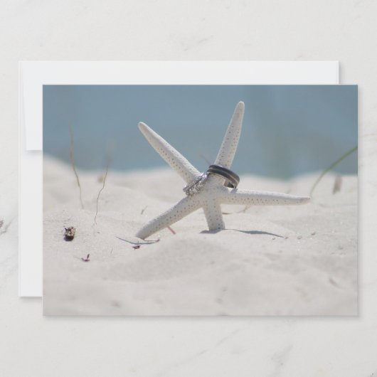 Beach Wedding Starfish Kaart (Voorkant)