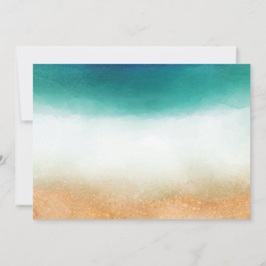 Beach Wedding, Starfish Save the Date (Achterkant)