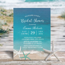 Beach Wedding Starfish Summer Vrijgezellenfeest Kaart
