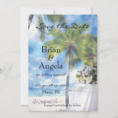 Beach Wedding STD-aankondiging Kaart (Voorkant)