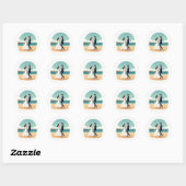Beach Wedding Sticker (Vel)