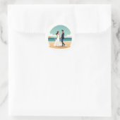Beach Wedding Sticker (Tas)