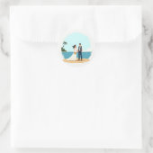 Beach Wedding Sticker (Tas)
