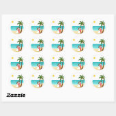Beach Wedding Sticker (Vel)