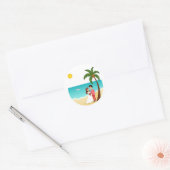 Beach Wedding Sticker (Envelop)