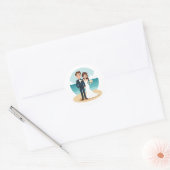 Beach Wedding Sticker (Envelop)