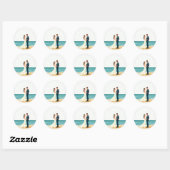 Beach Wedding Sticker (Vel)
