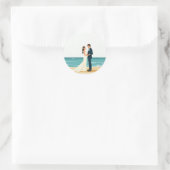 Beach Wedding Sticker (Tas)