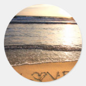 Beach Wedding Sticker (Voorkant)