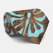 Beach Wedding Stropdas Hibiscus Floral Luau Blue B (Opgerold)