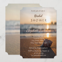 Beach Wedding Sunset Seashell Vrijgezellenfeest