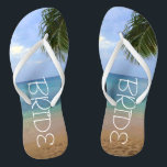Beach Wedding | Teenslippers<br><div class="desc">Beach Wedding | Teenslippers | Naam bride |Oceaan</div>
