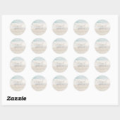 Beach Wedding | Thank You Sticker (Vel)