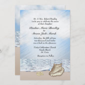 Beach Wedding Theme Uitnodiging (Voorkant / Achterkant)