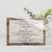 Beach Wedding-uitnodiging Kaart (Staand voorkant)