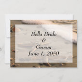 Beach Wedding-uitnodiging Kaart (Achterkant)