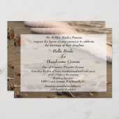 Beach Wedding-uitnodiging Kaart (Voorkant / Achterkant)