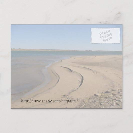 Beach Wedding-uitnodiging Uitnodiging Briefkaart (Achterkant)