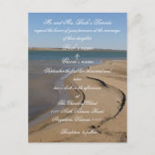 Beach Wedding-uitnodiging Uitnodiging Briefkaart (Voorkant)