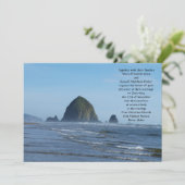 Beach Wedding-uitnodigingen Kaart (Staand voorkant)