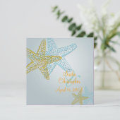 Beach Wedding-uitnodigingen Kaart (Staand voorkant)